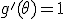 g'(\theta)=1