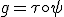 g=\tau\circ\psi