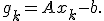 g_k=Ax_k-b.