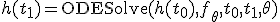 h(t_1) = \text{ODESolve}(h(t_0), f_\theta, t_0, t_1, \theta)