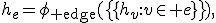 h_e=\phi_{\rm edge}(\{\!\{h_v:v\in e\}\!\}),