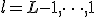 l = L-1, \dots, 1