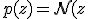 p(z) = \mathcal{N}(z; 0, I)