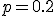 p=0.2