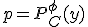 p=P_C^\phi(y)