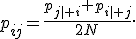p_{ij}=\frac{p_{j\mid i}+p_{i\mid j}}{2N}.