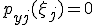 p_{yj}(\xi_j) = 0