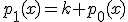 p_1(x)=k p_0(x)