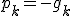 p_k=-g_k