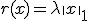 r(x)=\lambda\|x\|_1