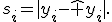 s_i=|y_i-\hat y_i|.