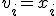 v_i = x_i