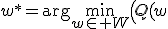 
w^*=
\arg\min_{w\in W}
\left(
Q(w;X^\ell)+\lambda R(w)
\right),
