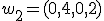 w_2=(0{,}4,0{,}2)
