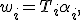 
w_i=T_i\alpha_i,
