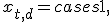 
x_{t,d}=
\begin{cases}
1,& t\in d,\\
0,& t\notin d.
\end{cases}
