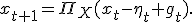 x_{t+1}=\Pi_X(x_t-\eta_t g_t).