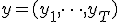 y = (y_1, \dots, y_T)