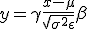 y = \gamma \frac{x - \mu}{\sqrt{\sigma^2 + \epsilon}} + \beta