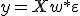 y = X w^* + \varepsilon