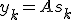 y_k = A s_k