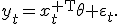 
y_t=x_t^{\mathsf T}\theta+\varepsilon_t.
