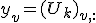 y_v=(U_k)_{v,:}