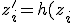z'_i = h(z_i; \theta_i(\mathbf{z}_{1:i-1})),
