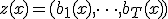 z(x)=(b_1(x),\dots,b_T(x))