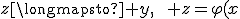 
z\longmapsto y,
\qquad z=\varphi(x;\theta).
