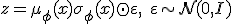 z = \mu_\phi(x) + \sigma_\phi(x) \odot \varepsilon, \quad \varepsilon \sim \mathcal{N}(0, I)