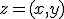 z=(x,y)