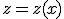 z=z(x)
