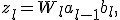 z_l = W_l a_{l-1} + b_l,